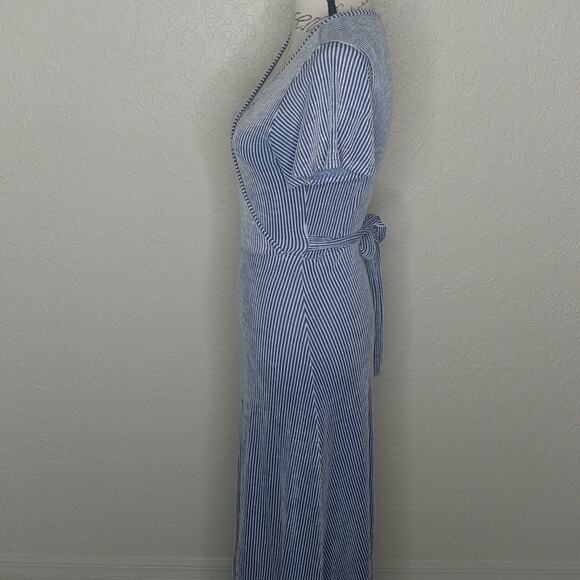 Caution To The Wind Striped Maxi Dress Size L - Picture 2 of 5